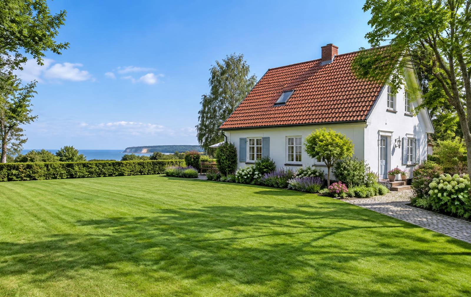 Gepflegtes Ferienhaus mit Garten – Symbolbild