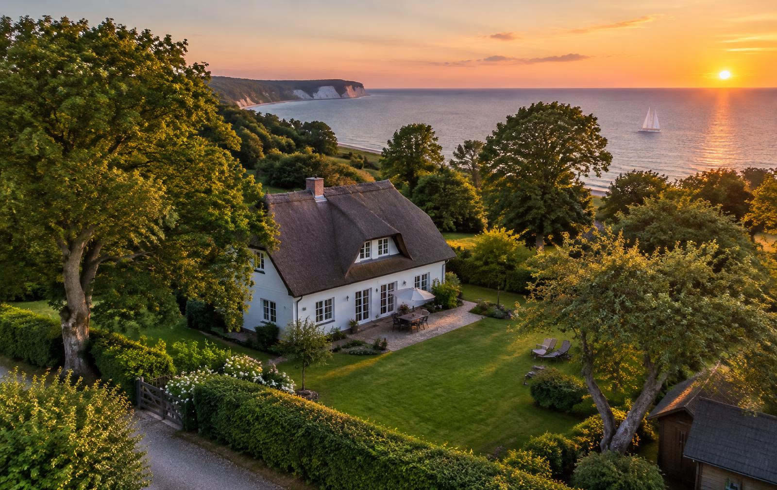 Gepflegtes Ferienhaus-Grundstück an der Ostsee auf Rügen